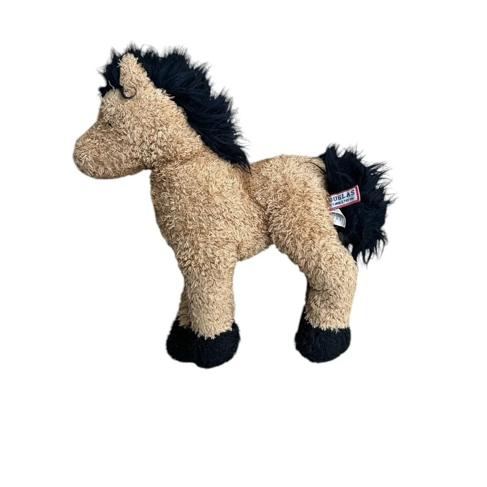 Cavalia Horse 10 Inch Brown Tan‎ Plush Stuffed Animal Douglas Cuddle Toys Foal